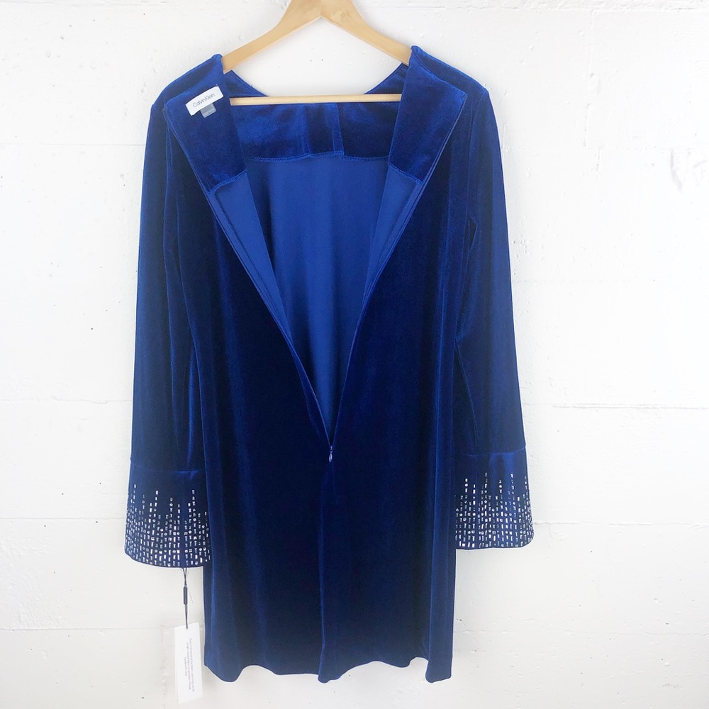 NWT Calvin Klein Velvet Dress - Picture 6 of 8